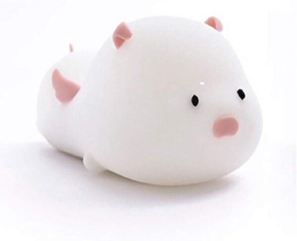Creative nerd pig silicone night light