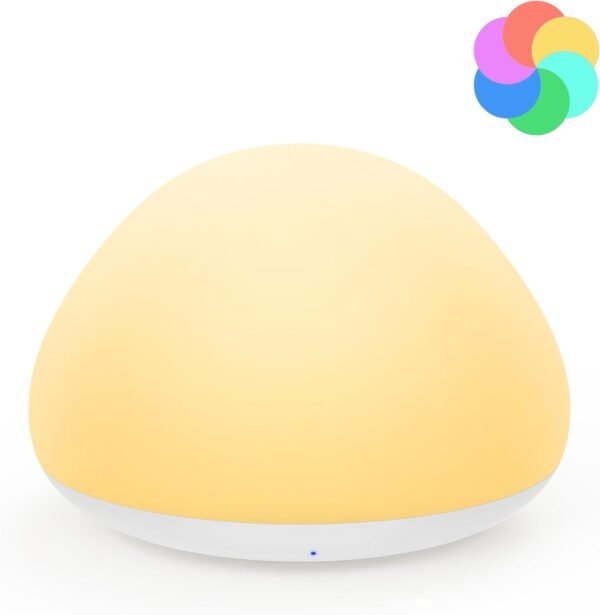 Children's Night Light,  Silicone Nursing Light, Bedside Lamp, USB Rechargeable, with Timer, Dimmable Touch Cot Night Light, Children's Bedroom Decor, Children's Gifts