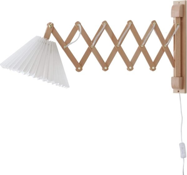 Plug in Mounted Wall Sconce, Swing Arm Wall Lamp for Bedroom, Living Room, Bedside Reading Light Fixtures with On/Off Switch,E26 Bulb Excluded