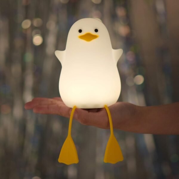 Cute Duck Night Light, Gifts for Women Teen Girls Baby,Night Lights for Kids Bedroom Kawaii Room Decor, Cute Christmas Seagull Silicone Nightlights for Children Toddler.
